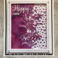 Daisy Fairy Edger with stamped frame
